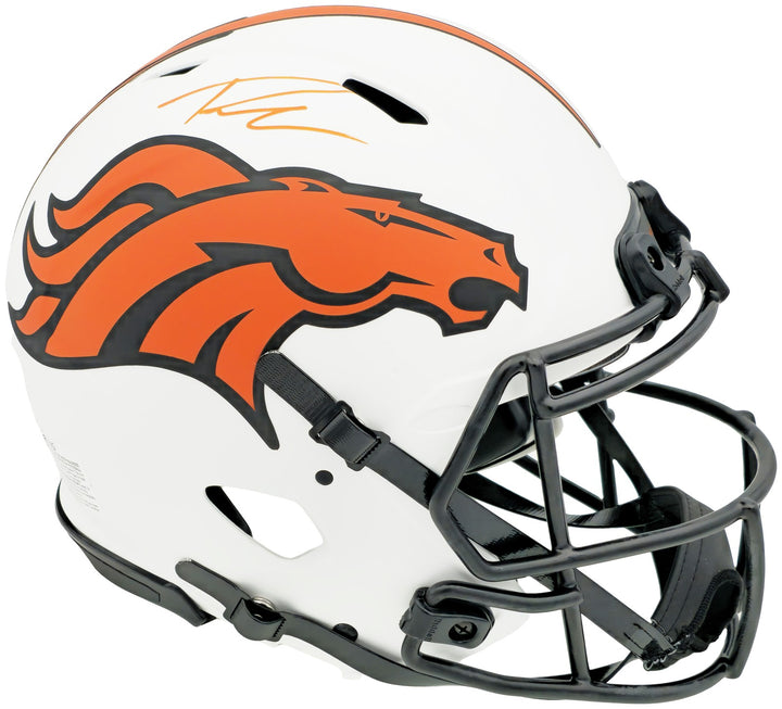 Russell Wilson Denver Broncos Lunar Eclipse Signed Auth Speed FS Helmet Fanatics