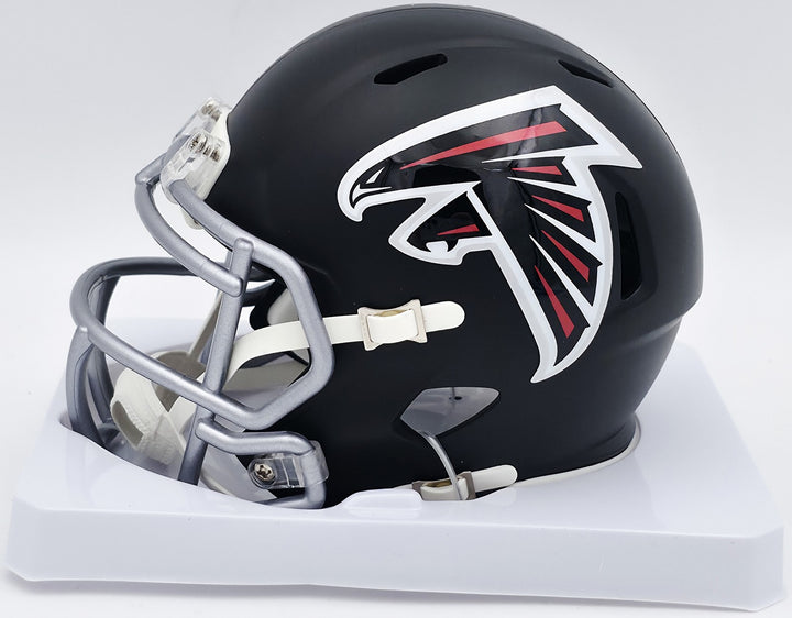 Michael Penix Jr. Signed Falcons Black Speed Mini Helmet Beckett Wit #2W906732