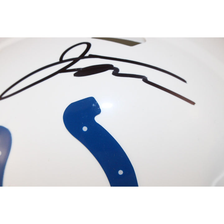 Jonathan Taylor Autographed Indianapolis Colts Mini Helmet Fanatics 53681