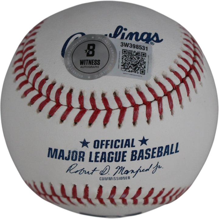 Pedro Martinez Signed Boston Red Sox OML Baseball Who's Your Daddy Beckett 51590
