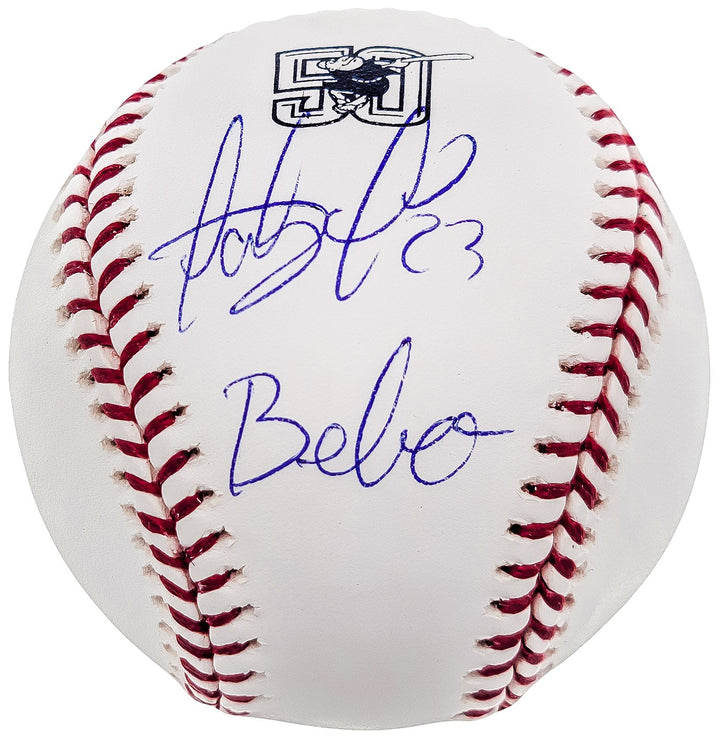 Fernando Tatis Jr Auto OMLB 50th Anniversary Logo Baseball Padres Bebo JSA