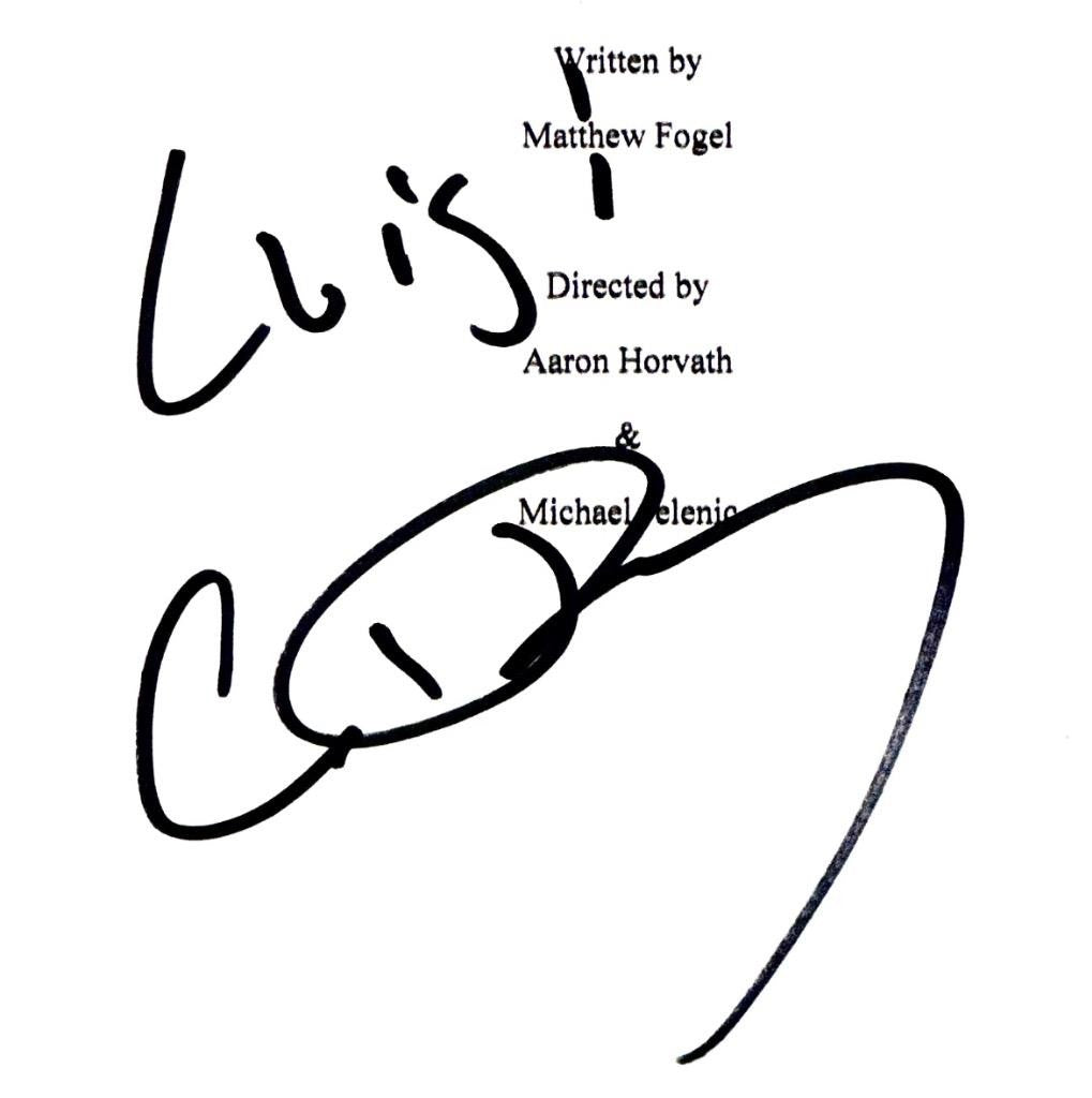 Charlie Day signed "Luigi" Super Mario Bros Movie script autograph ~ Beckett BAS