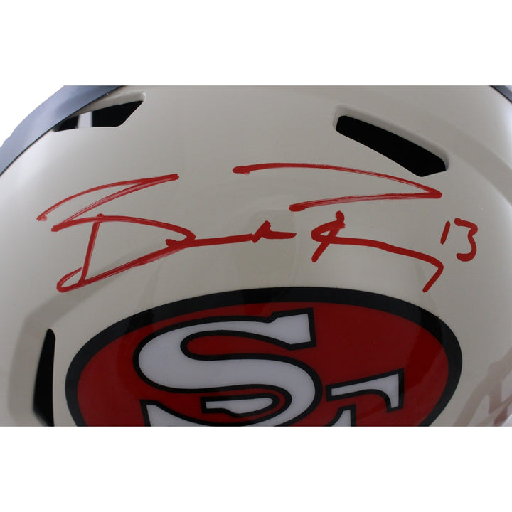 Brock Purdy Autographed San Francisco 49ers F/S Retro Helmet Beckett WIT 56910