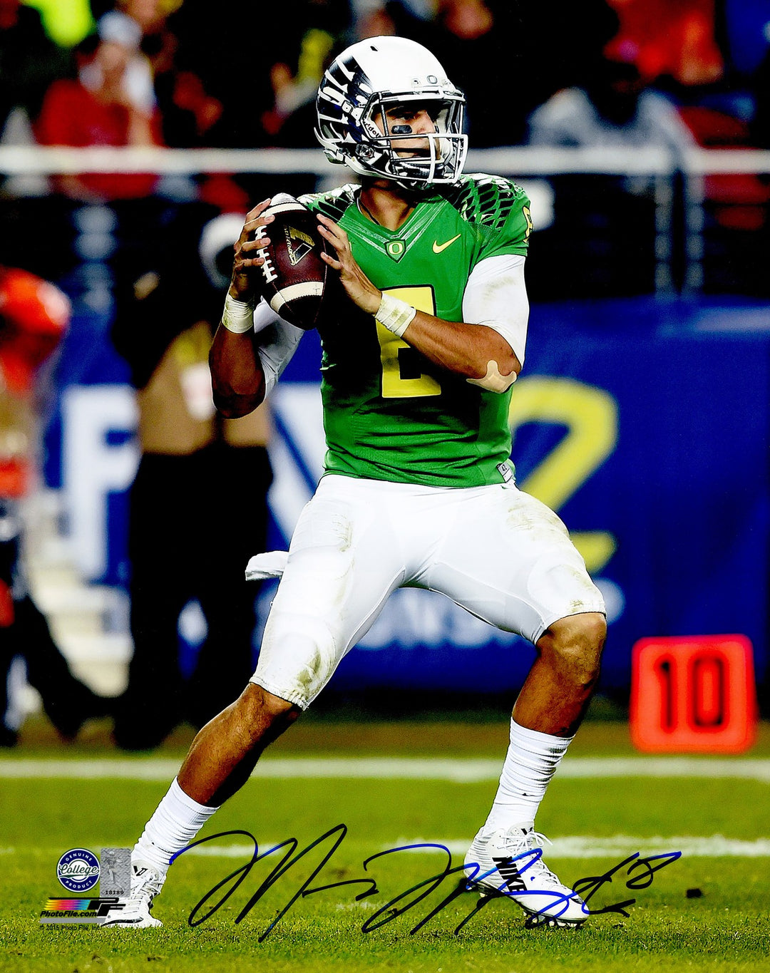Marcus Mariota Signed 16x20 Photo Oregon Ducks MM Holo