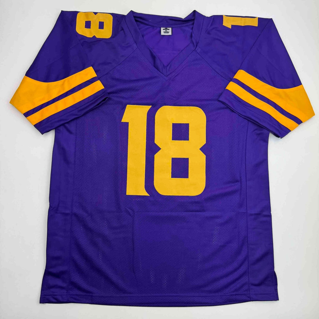 Autographed/Signed Justin Jefferson Minnesota Color Rush Jersey JSA COA