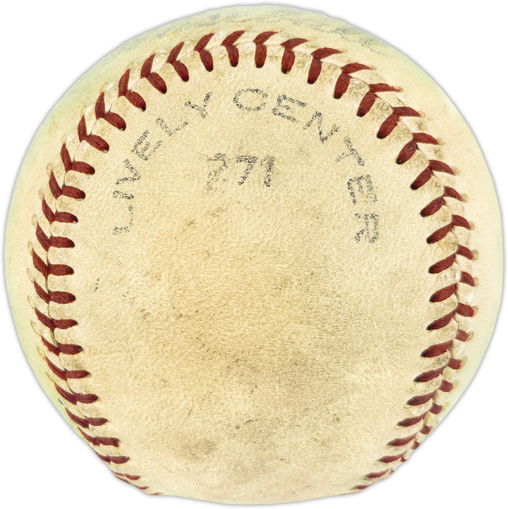 Hank Greenberg Auto Official Baseball Tigers Vintage Playing Days Sig Beckett 84