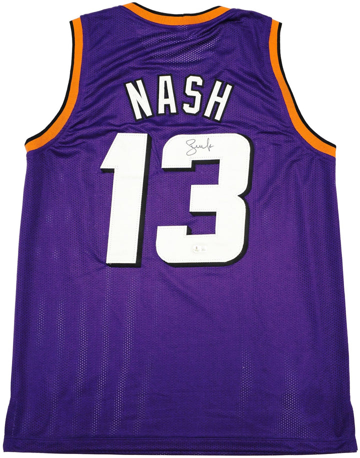 Phoenix Suns Steve Nash Signed Purple Jersey Beckett Witness