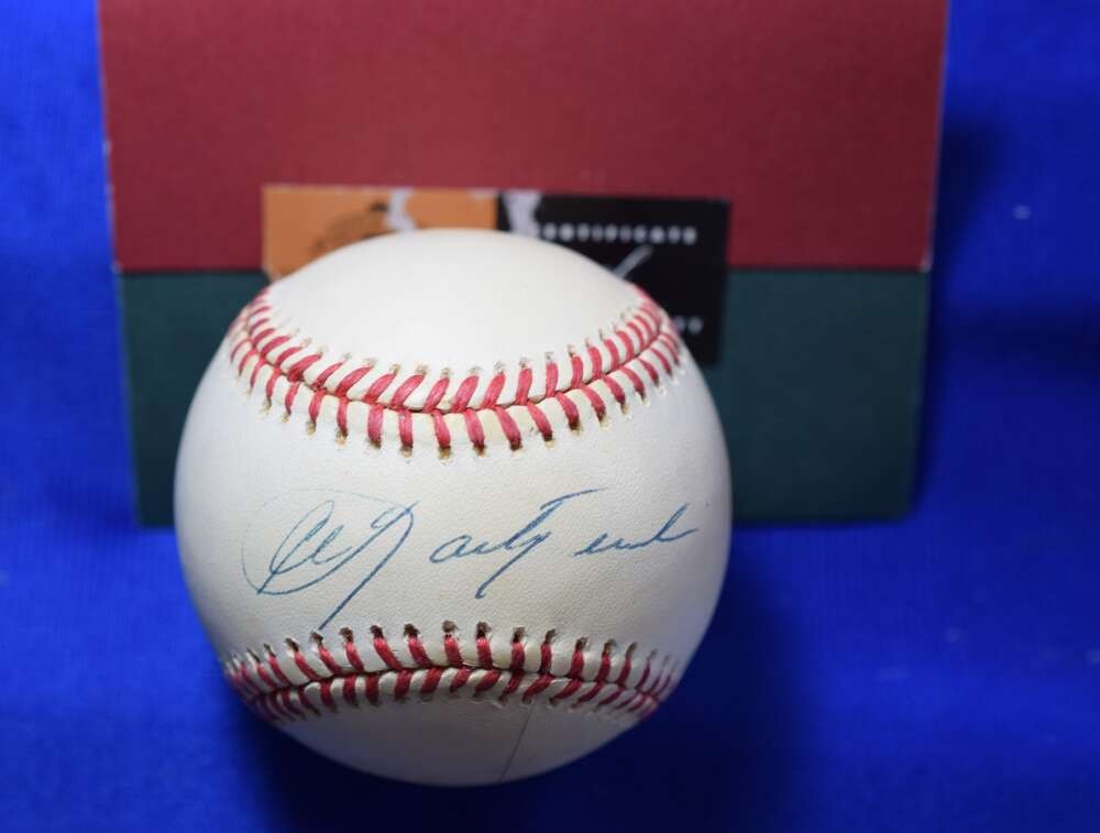 Carl Yastrzemski Upper Deck Coa Autographed American League OAL Signed Baseball
