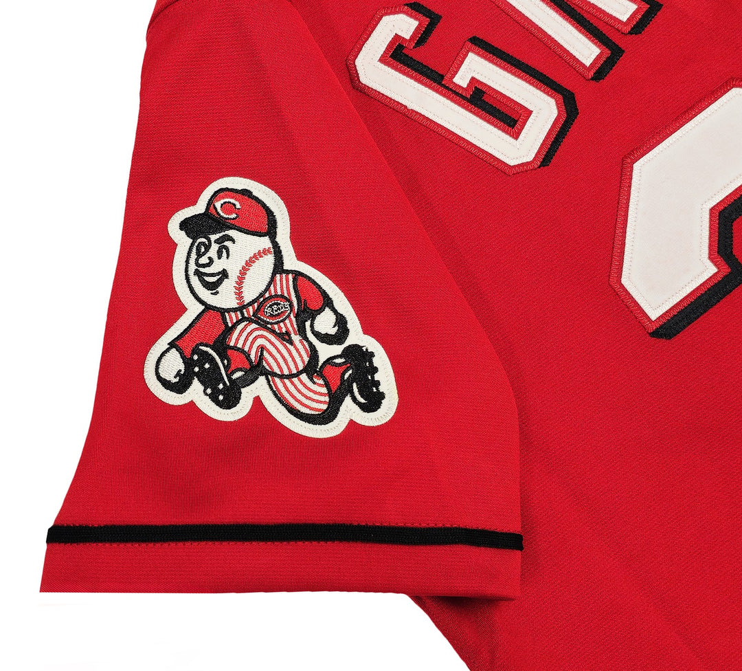 Reds Ken Griffey Jr Auto Red Mitchell Ness 05 Cooperstown Collection Jersey 44