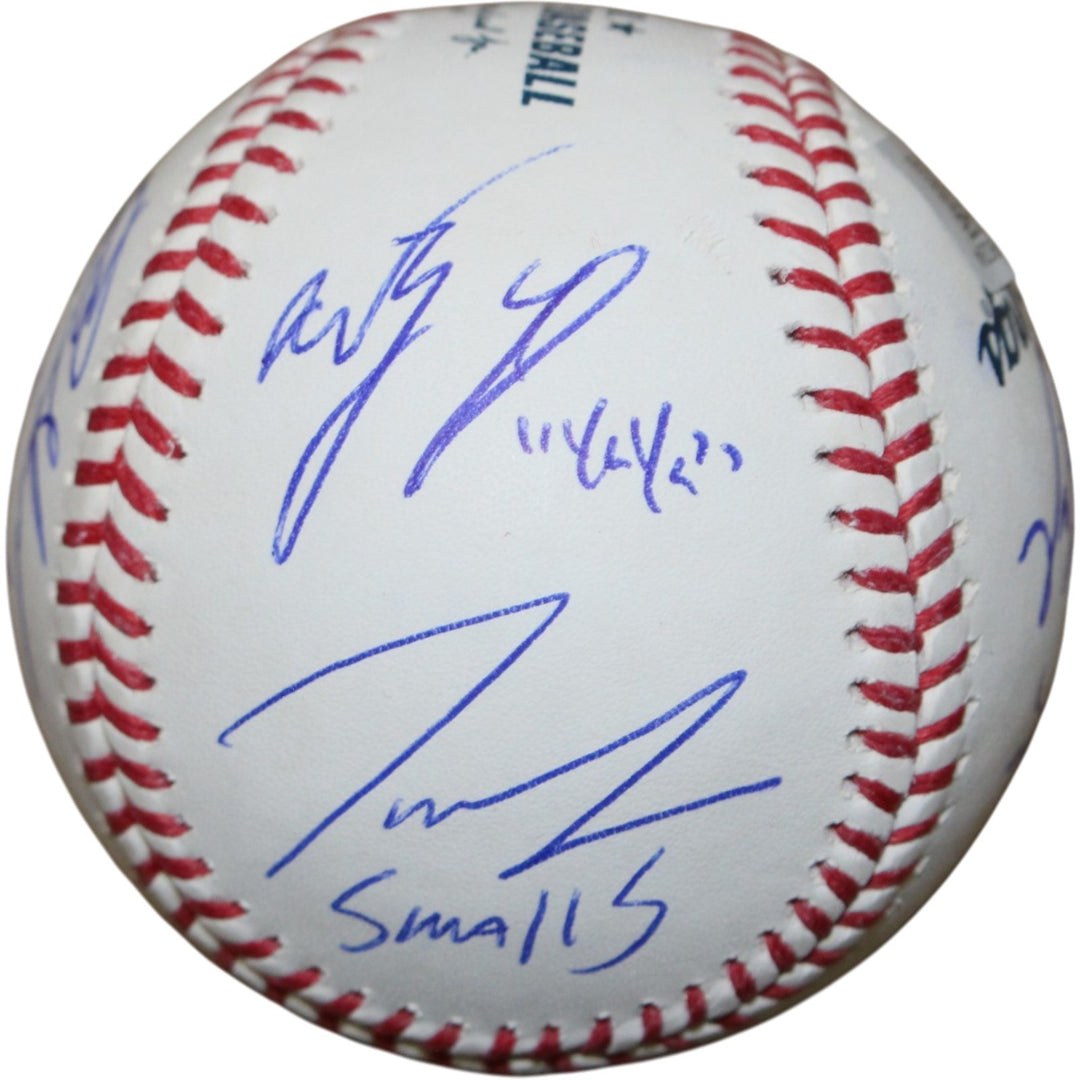 Sandlot Signed OML Baseball Patrick Renna +7 w/Character Name Beckett 50335