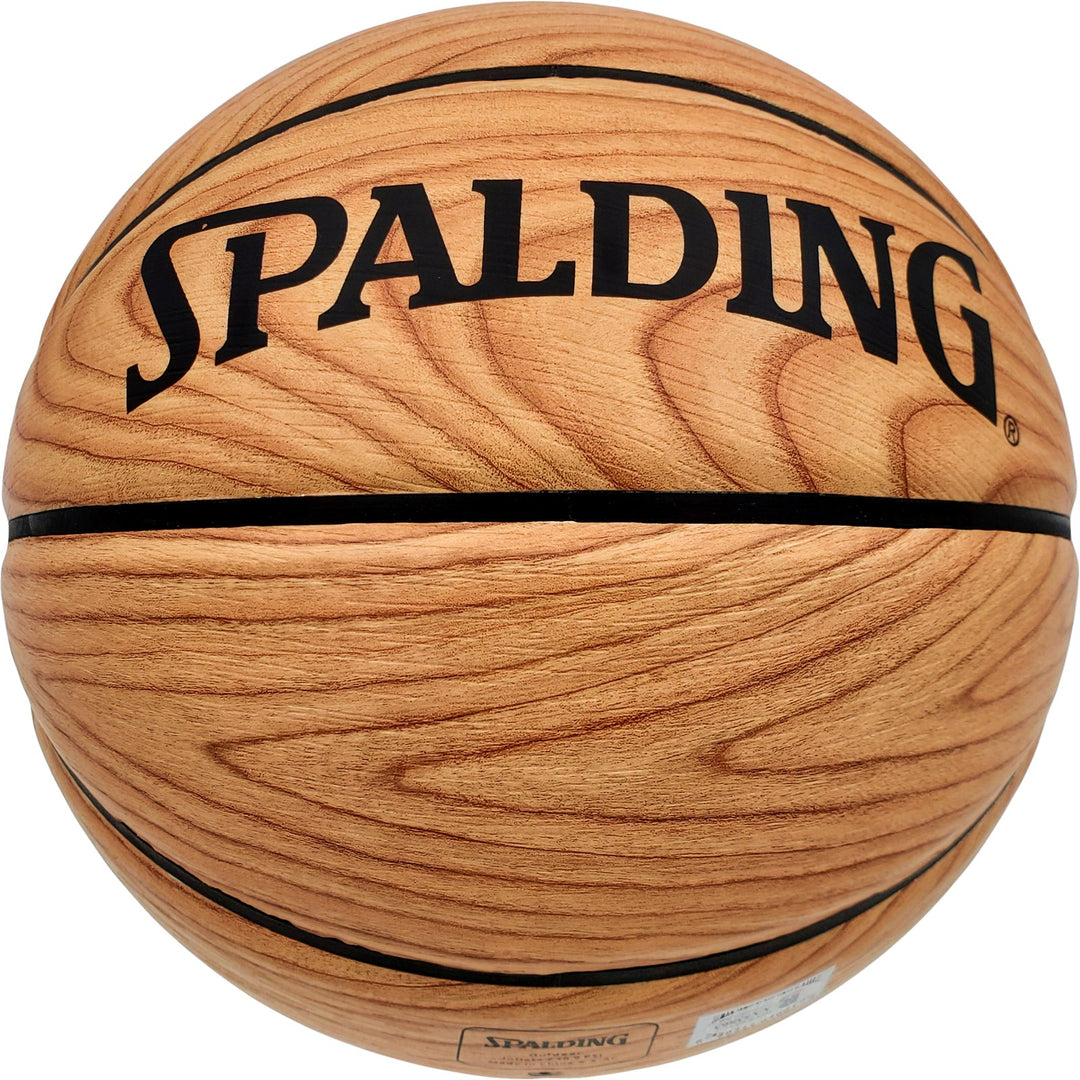 Damian Lillard Auto Official Spalding Trail Blazers Wood Logo Basketball Beckett
