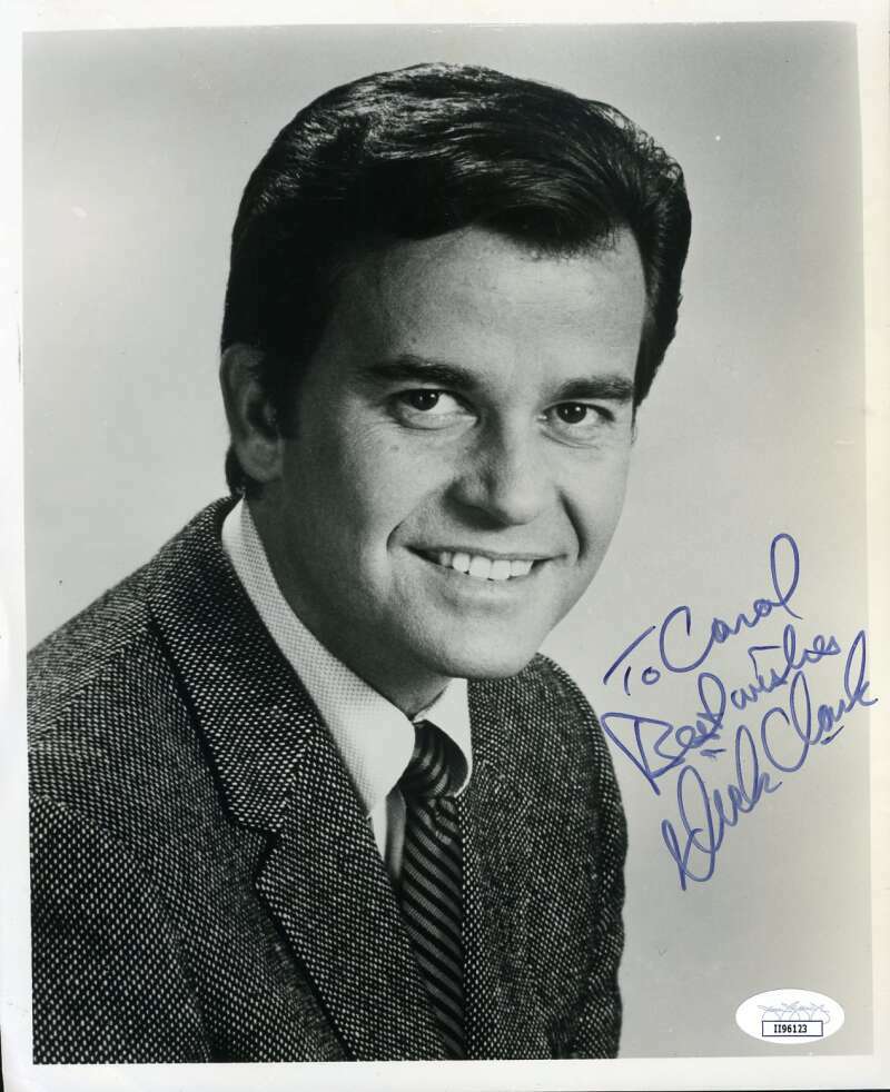 Dick Clark JSA Coa Signed Vintage 8x10 Photo Autograph