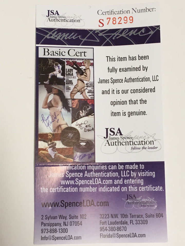 Clint Frazier signed black MLB Baseball Yankees Rookie auto INS #5 pick JSA COA