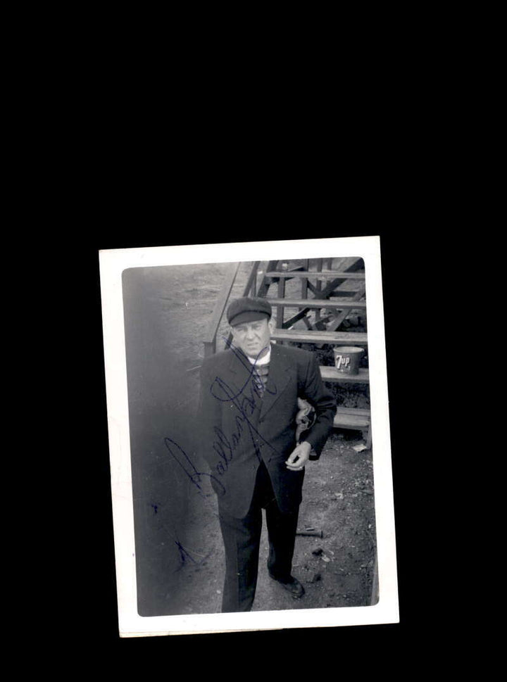 Lee Ballenfont JSA Coa Signed 3x5 Umpire 1950`s Vintage Photo Autograph
