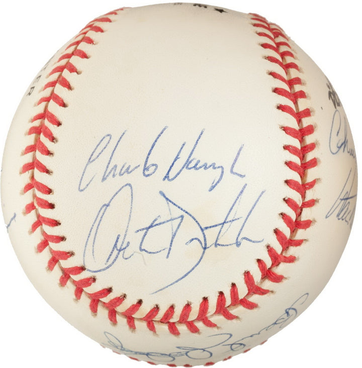 FLORIDA MARLINS TEAM SIGNED 1993 INAUGURAL LINE-UP SANTIAGO CONINE HOUGH FELIX +