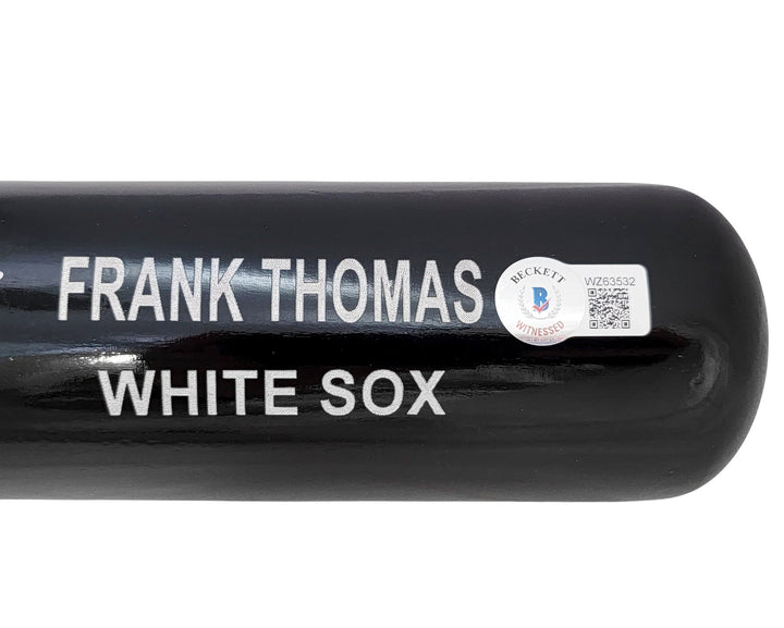 Frank Thomas Auto Black Rawlings Game Model Bat White Sox "HOF 2014" Beckett Wit