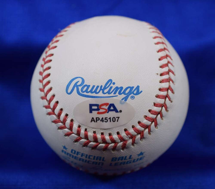 Nolan Ryan PSA DNA Signed American League Autograph Baseball