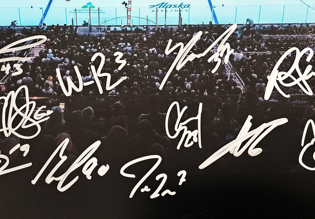 Kraken 2021-22 Inaugural Team Signed 16x20 Photo With 24 Sigs #/99 Fanatics Holo