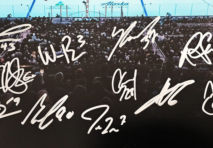 Kraken 2021-22 Inaugural Team Signed 16x20 Photo With 24 Sigs #/99 Fanatics Holo