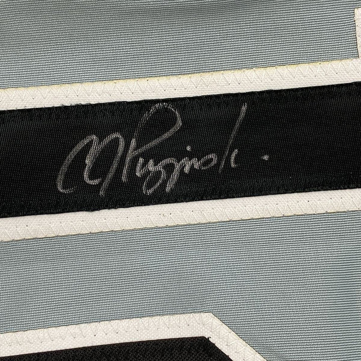 FRAMED Autographed/Signed AJ A.J. PIERZYNSKI 33x42 Grey Jersey PSA COA