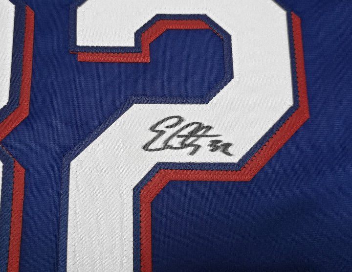 Texas Rangers Evan Carter Signed Blue Jersey Beckett Witness