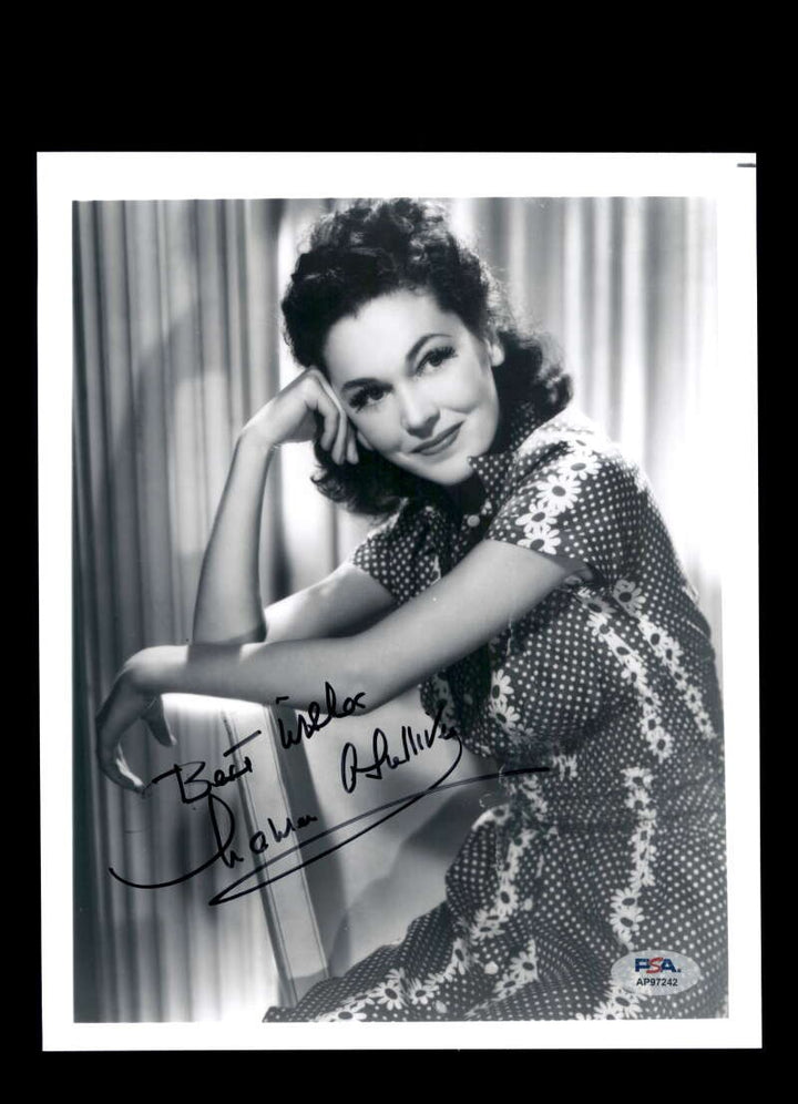 Maureen O'Sullivan PSA DNA Coa Signed 8x10 Photo Autograph