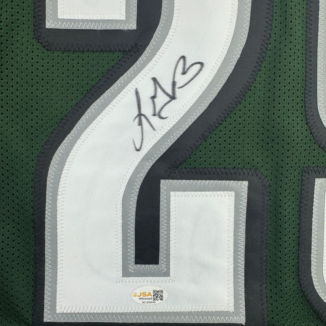 Autographed/Signed LeGarrette Blount Philadelphia Green Jersey JSA COA