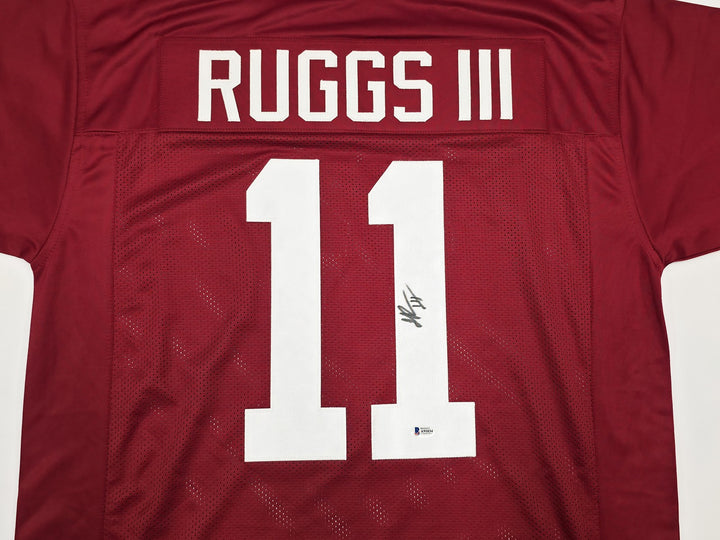 Alabama Crimson Tide Henry Ruggs III Signed Maroon Jersey Beckett