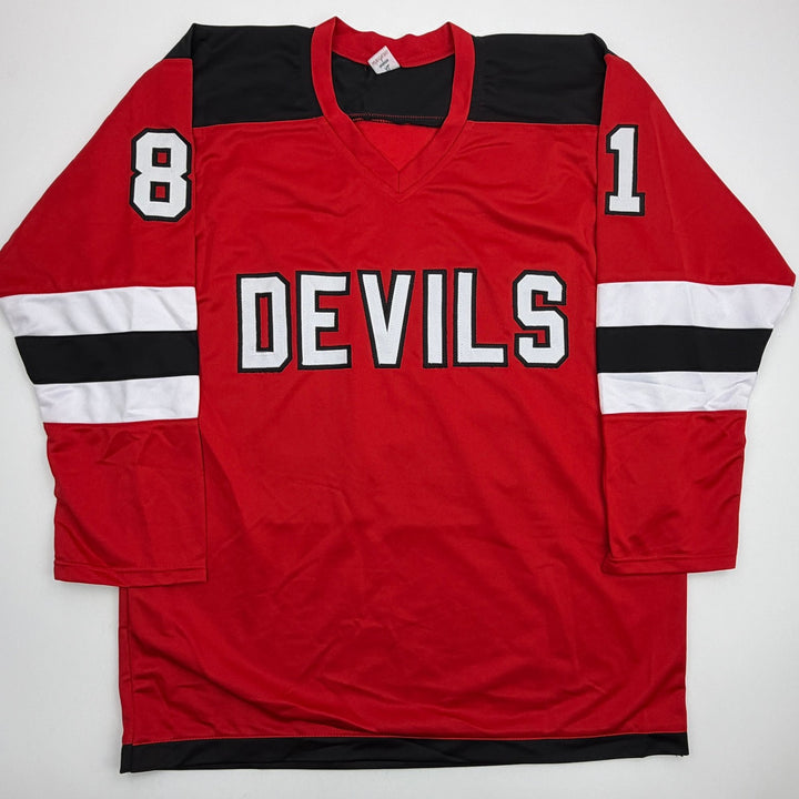 Autographed/Signed Arseni Gritsyuk New Jersey NJ Red Hockey Jersey JSA COA