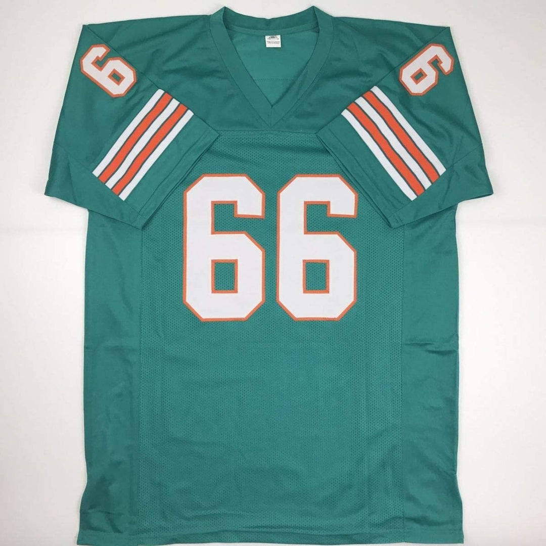 Autographed/Signed LARRY LITTLE HOF 93 Miami Teal Jersey JSA COA Auto