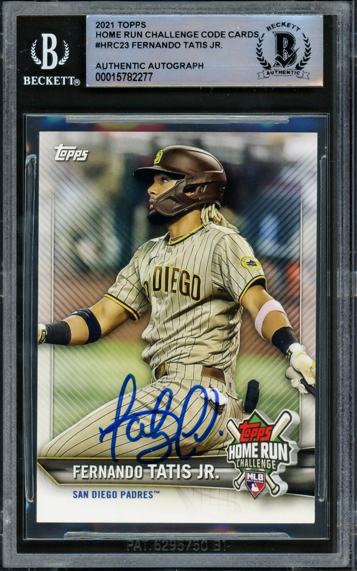 Fernando Tatis Jr. Signed 2021 Topps Home Run Challenge Card #HRC-23 San Diego