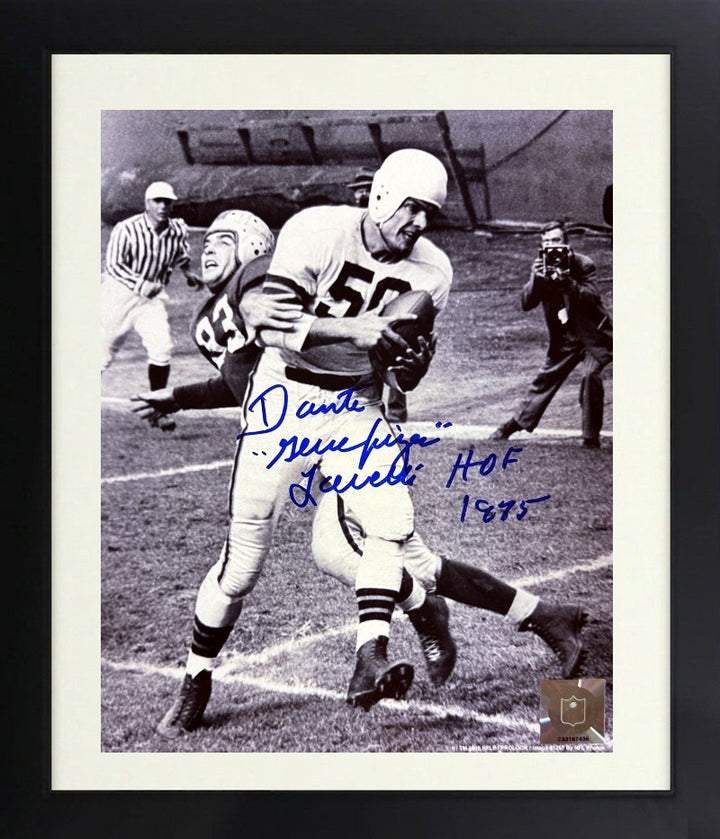 Dante Lavelli signed Cleveland Browns 8x10 Photo Gluefingers/HOF Framed- COA