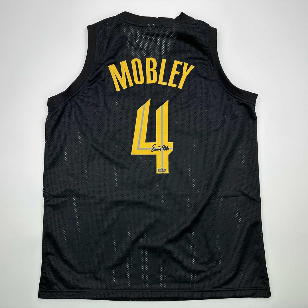 Facsimile Autographed Evan Mobley Cleveland Black Reprint Jersey Size Men's XL