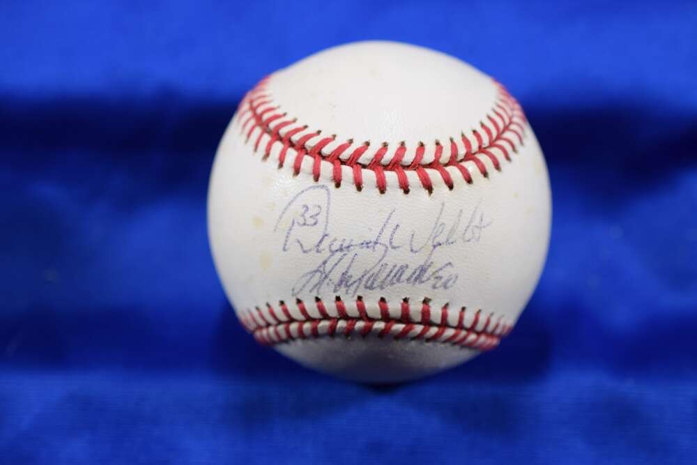Jorge Posada David Wells PSA DNA Autograph Major League OML Signed Baseball
