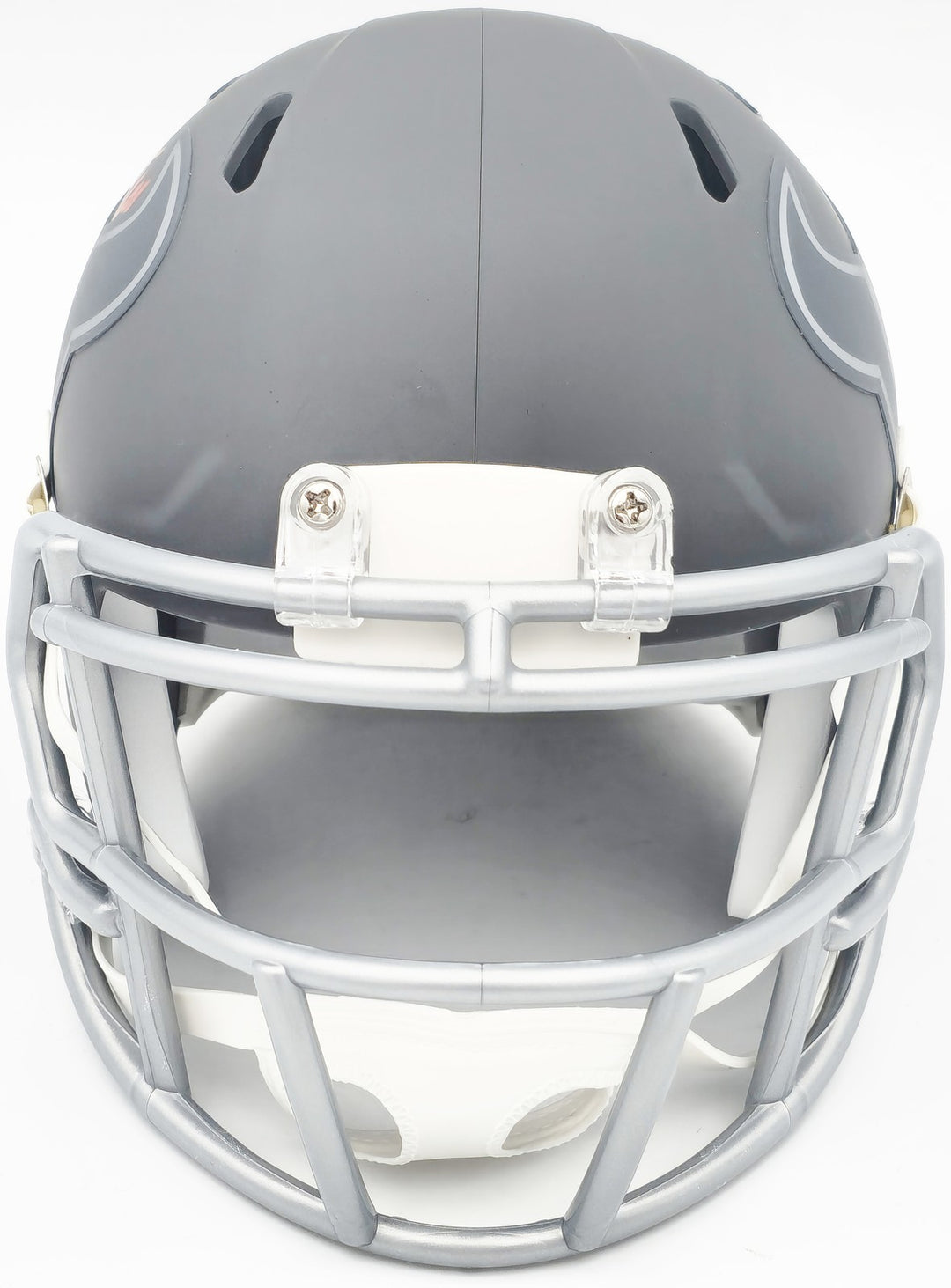 Tank Dell Signed Houston Texans Slate Gray Speed Mini Helmet Beckett