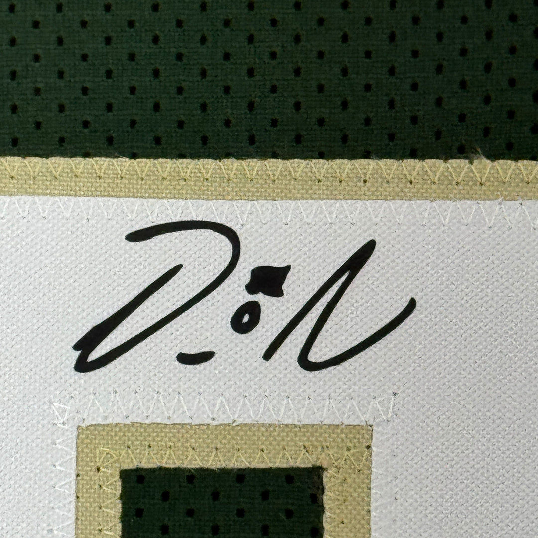 Framed Facsimile Autographed Damian Lillard 33x42 Reprint Laser Auto Jersey