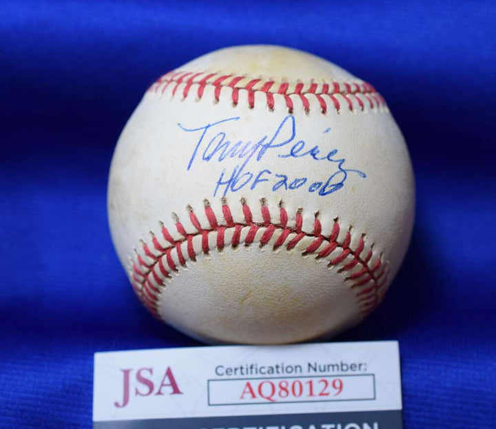 Tony Perez HOF 2000 JSA Coa Autograph National League ONL Signed Baseball