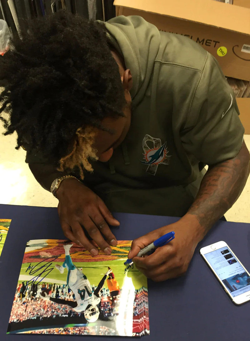 Jarvis Landry Autographed Game Winning Touchdown 16x20 Photo