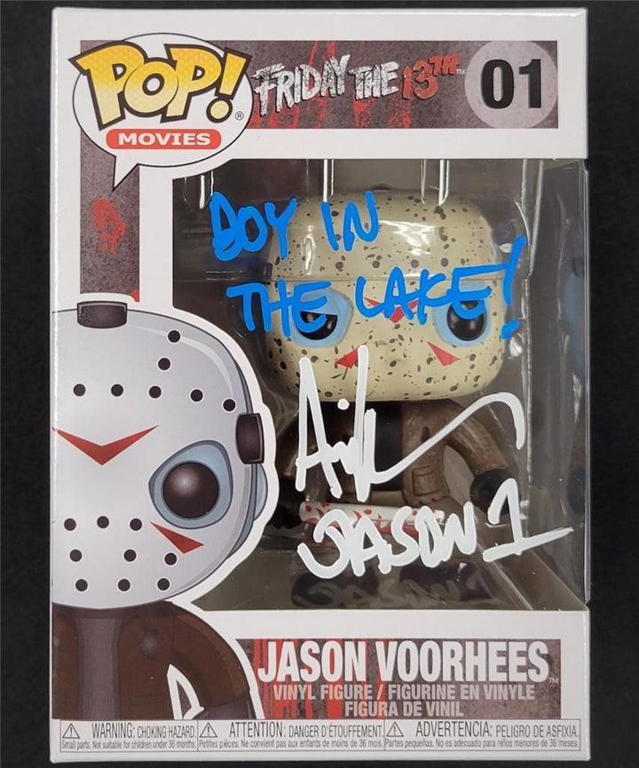 Ari Lehman signed "Boy in the Lake" Friday 13th Funko Pop autograph Beckett BAS