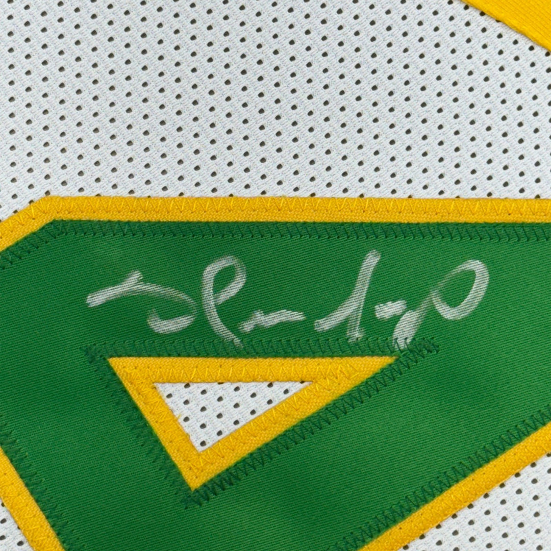 FRAMED Signed SHAWN KEMP 35x39 Seattle White Jersey JSA COA Auto