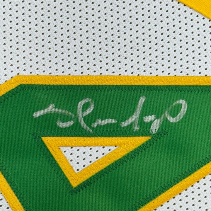 FRAMED Signed SHAWN KEMP 35x39 Seattle White Jersey JSA COA Auto