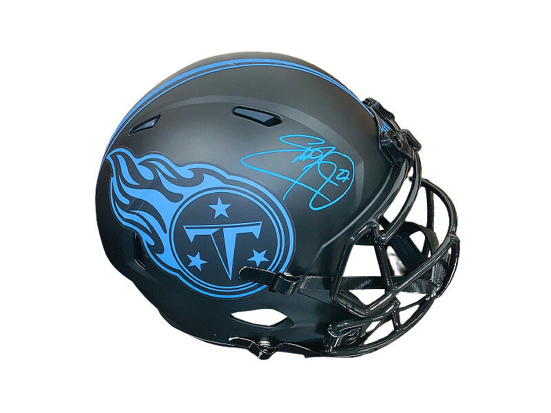 Eddie George signed Tennessee Titans Riddell Speed Eclipse FS Rep Helmet BAS ITP