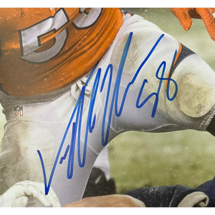 Von Miller Autographed Denver Broncos 16x20 Photo Beckett Witness 54695