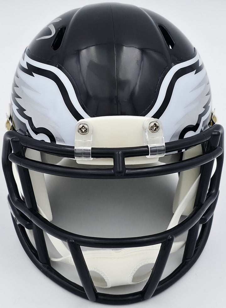 Michael Vick Signed Eagles 2022 Alternate Black Speed Mini Helmet Beckett Wit