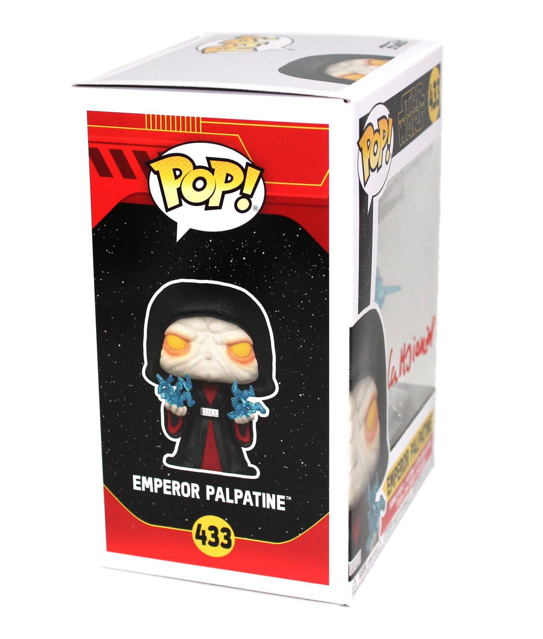 Ian McDiarmid Autographed Funko Pop Star Wars Emperor Palpatine 433 JSA IGM COA