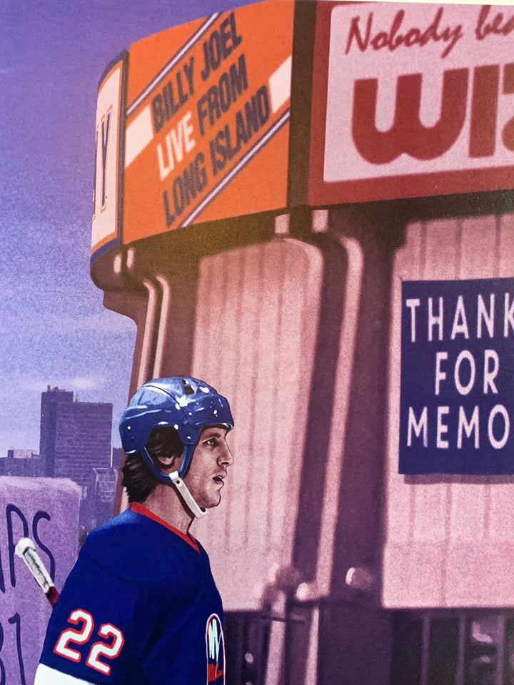 NY Islanders Nassau Coliseum Stanley Cup Litho Photo Framed Mike Bossy Trottier