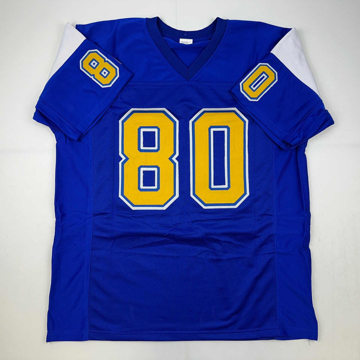 Facsimile Autographed Kellen Winslow Sr. San Diego Blue Reprint Jersey Men's XL