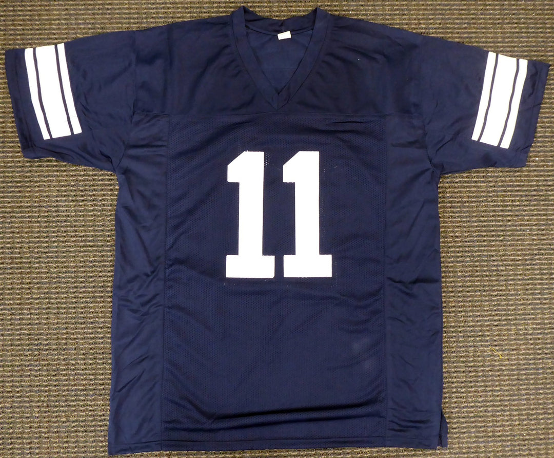 BYU Cougars Zach Wilson Autographed Signed Blue Jersey Beckett BAS