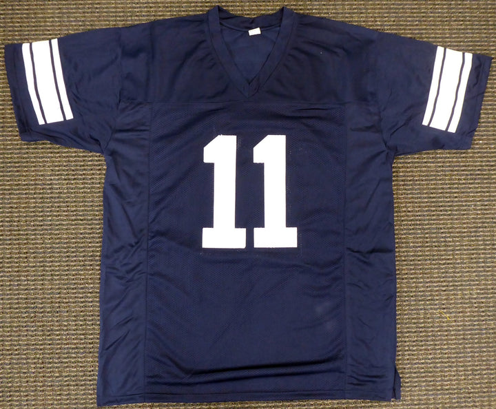 BYU Cougars Zach Wilson Autographed Signed Blue Jersey Beckett BAS