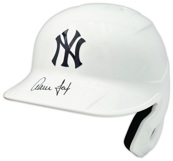 Aaron Judge Auto Yankees White Mach Pro Replica Batting Helmet Fanatics MLB Holo